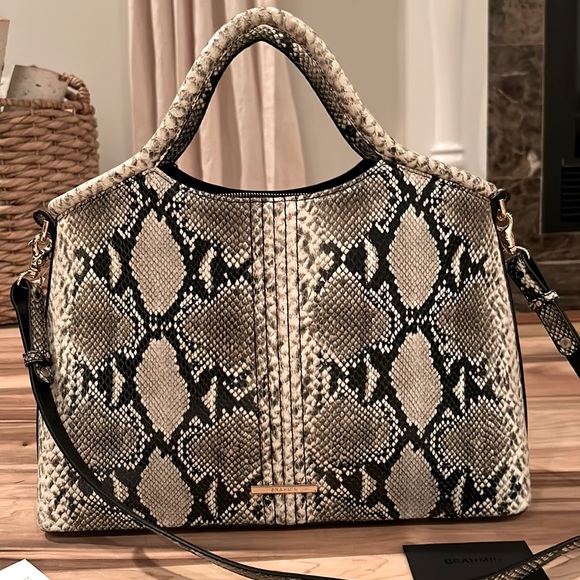 NWT Brahmin Elaine Caviar Felix Handbag🔥🔥 - Picture 1 of 12